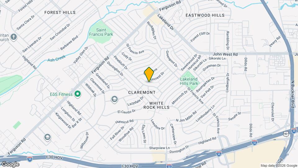 2522 Pinebluff Dr Mapa y Detalles de la Ubicación