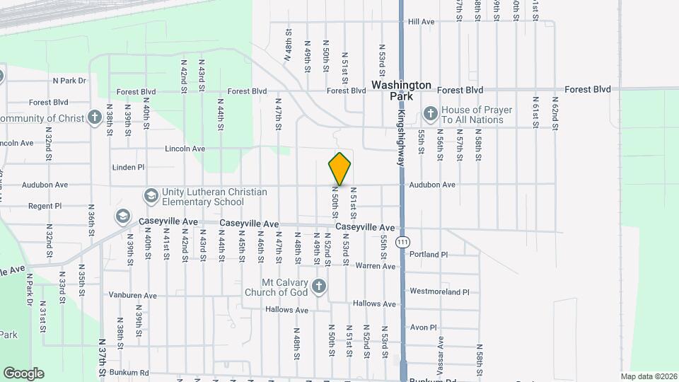 1640 N 50th St Map and Location Details