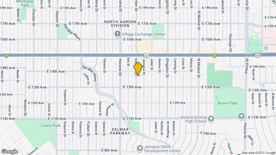 1364 Ironton St Map and Location Details