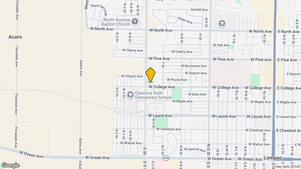 1409 W College Ave Mapa y Detalles de la Ubicación