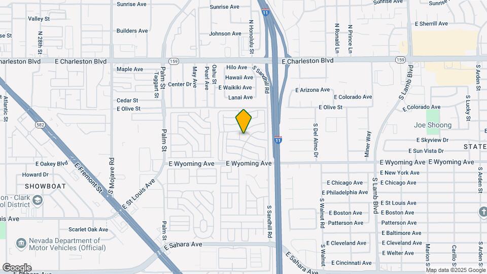 1601 S Sandhill Rd Map and Location Details