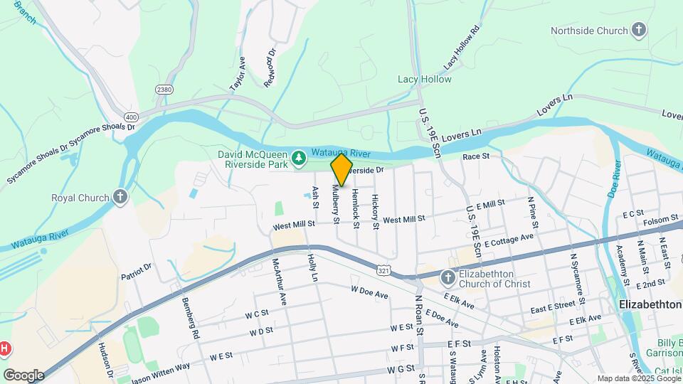 818 Mulberry St Map and Location Details