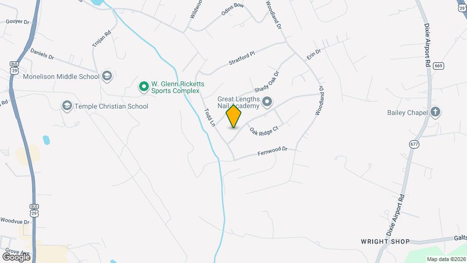 288 Oak Ridge Dr Map and Location Details