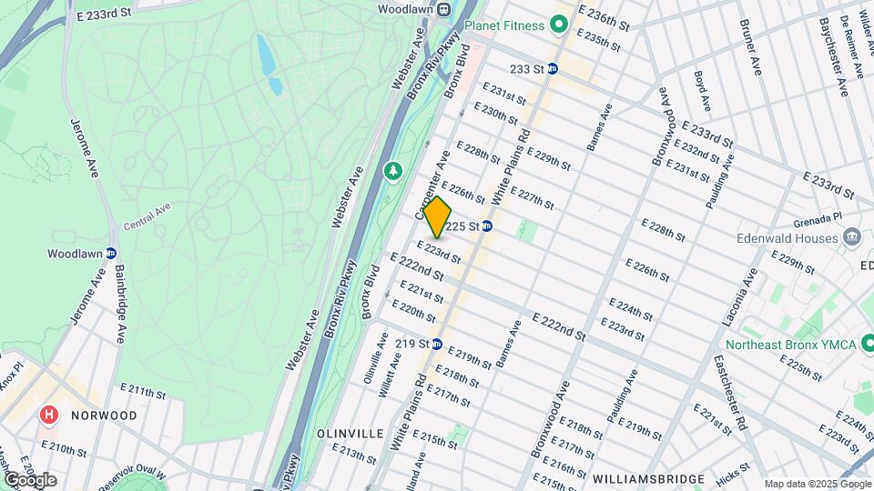 655 E 223rd St Map and Location Details