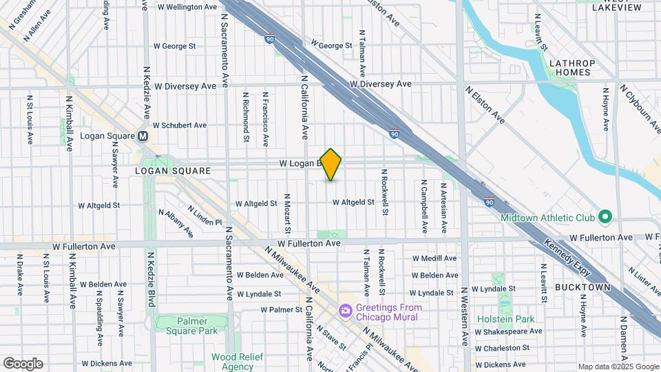 2523 N Fairfield Ave Map and Location Details