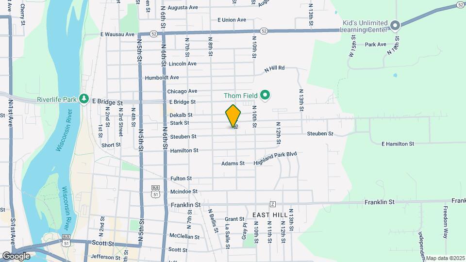 830 Steuben St, Unit Upstairs Map and Location Details