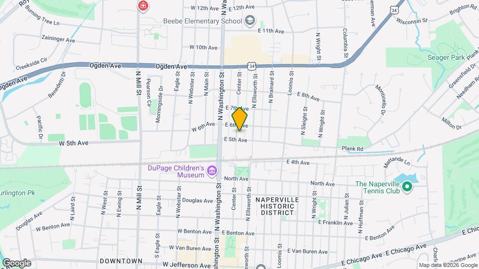 512 N Center St Map and Location Details
