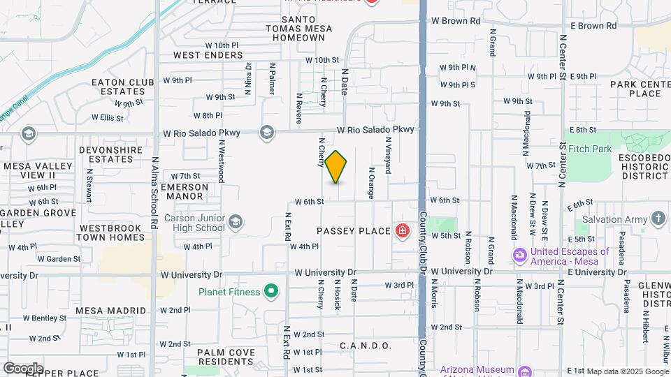 626 N Hosick Cir Map and Location Details