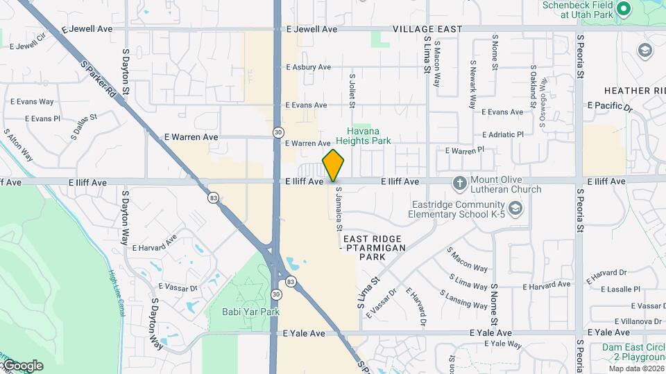 2303 S Jamaica St Map and Location Details