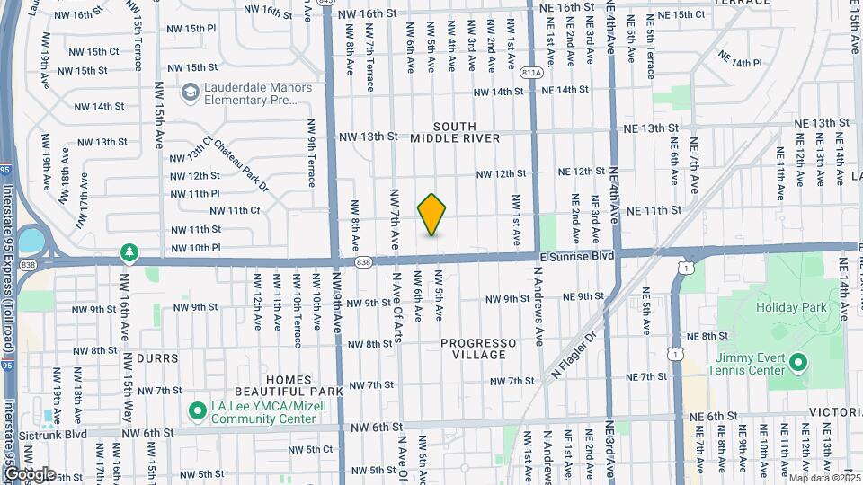 1019 NW 5th Ave Map and Location Details