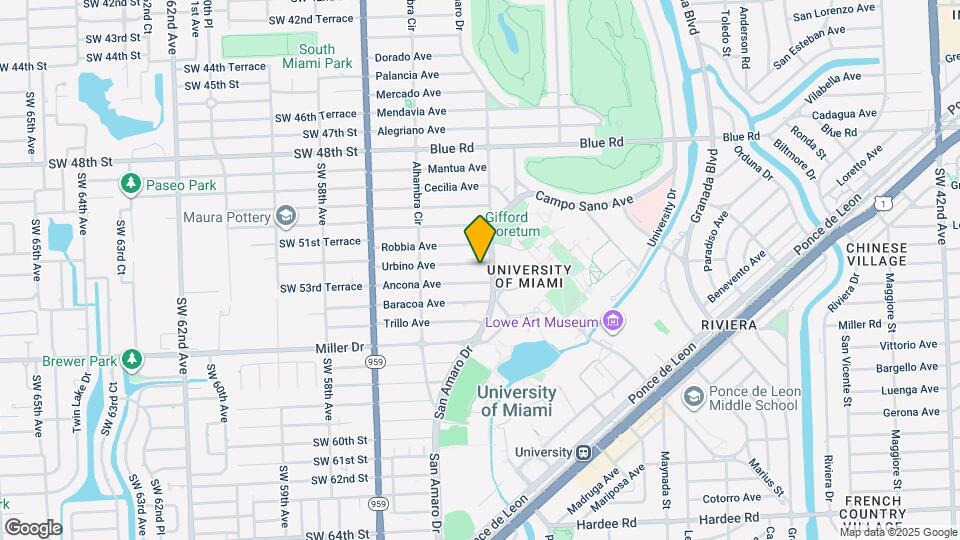 1402 Urbino Ave Map and Location Details