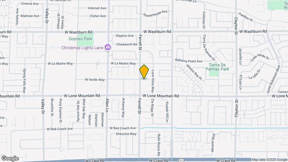 3227 W Verde Way Map and Location Details