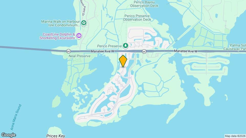 708 Estuary Dr, Unit Perico Bay Club 2/2 Map and Location Details