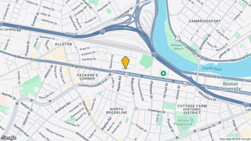 1047 Commonwealth Ave Map and Location Details