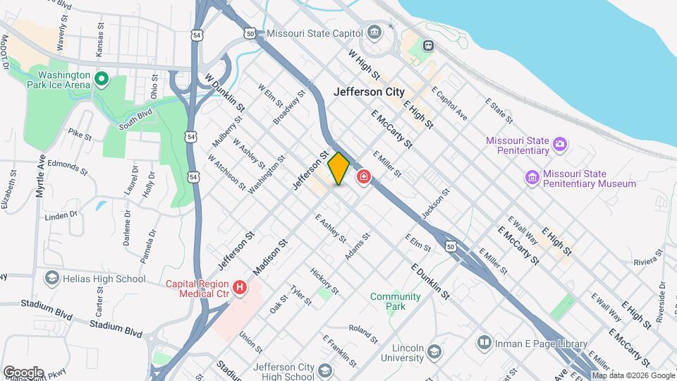 203 E Dunklin St, Unit LL Map and Location Details