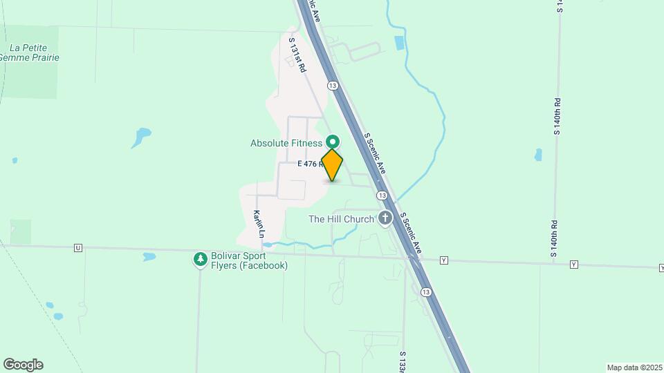 1325 E 477th Rd Map and Location Details