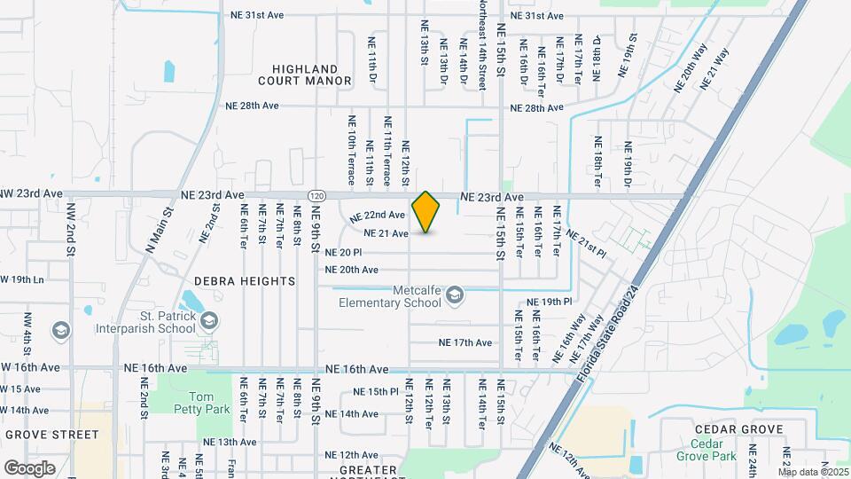 1215 NE 21 Ave Map and Location Details
