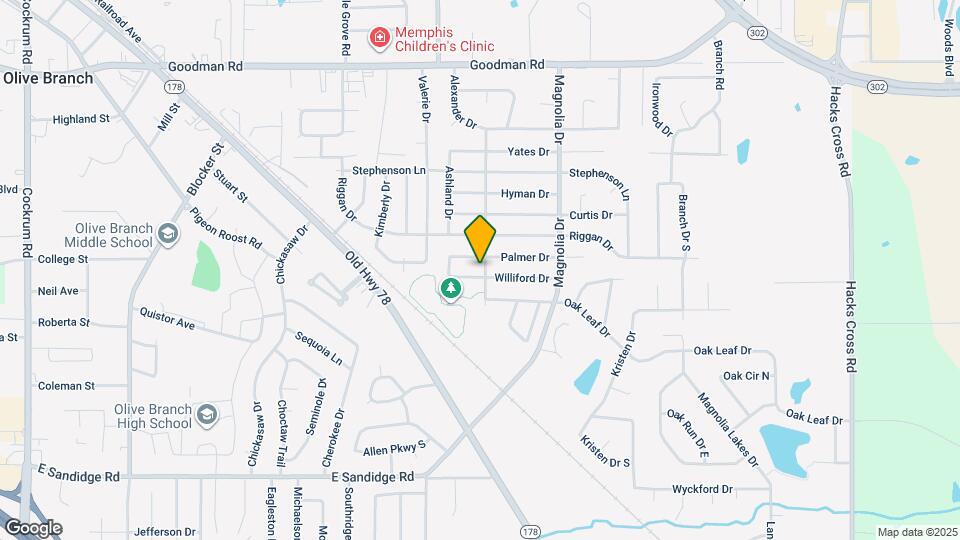 10102 Williford Dr Map and Location Details