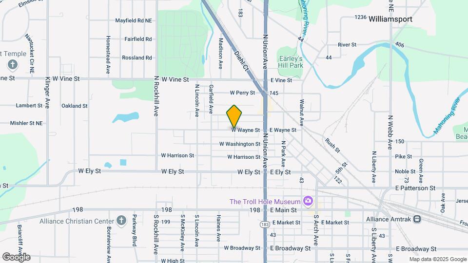 164 W Wayne St Map and Location Details