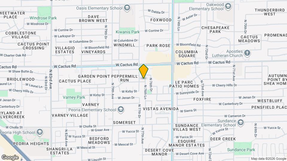 11904 N 76th Ln Map and Location Details