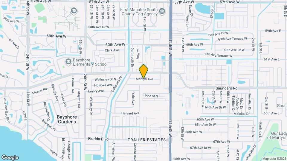 1711 Marilyn Ave Map and Location Details