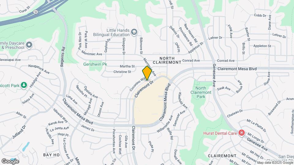 4888 Clairemont Dr Map and Location Details