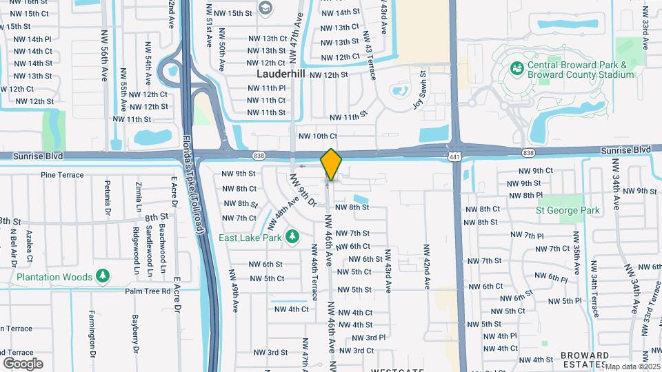 897 NW 45th Terrace Map and Location Details