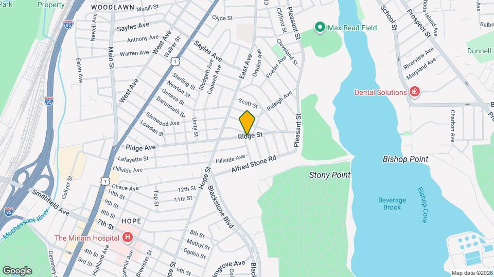 100 Ridge St Mapa y Detalles de la Ubicación