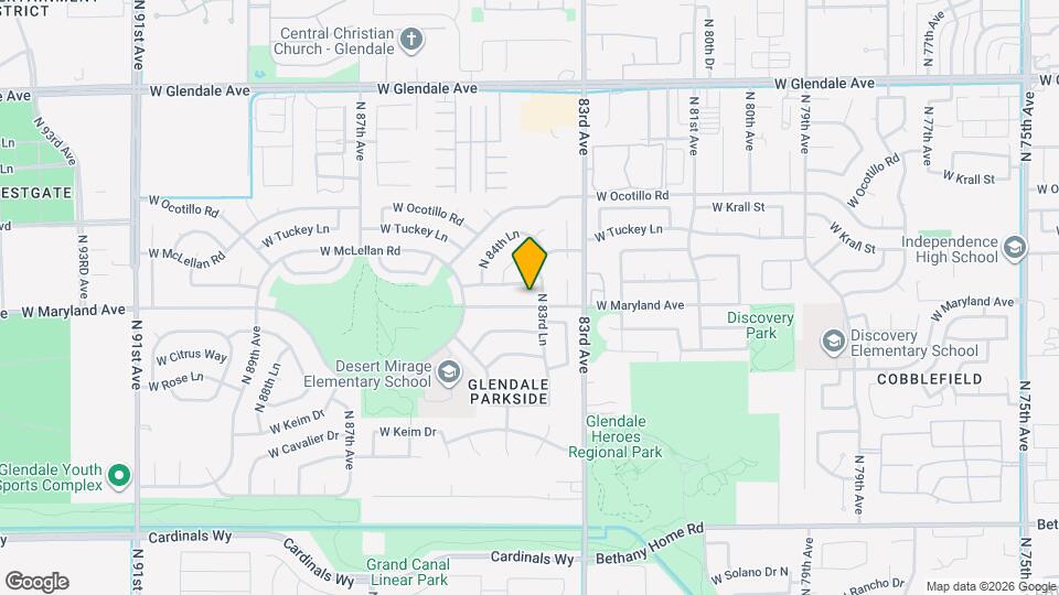 8334 W Maryland Ave Map and Location Details