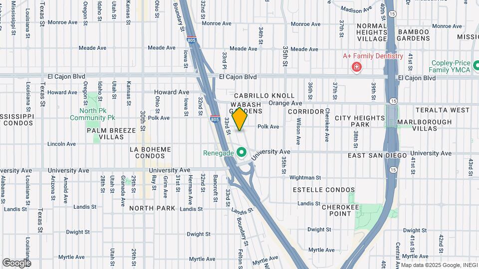 4050 Wabash Ave Map and Location Details
