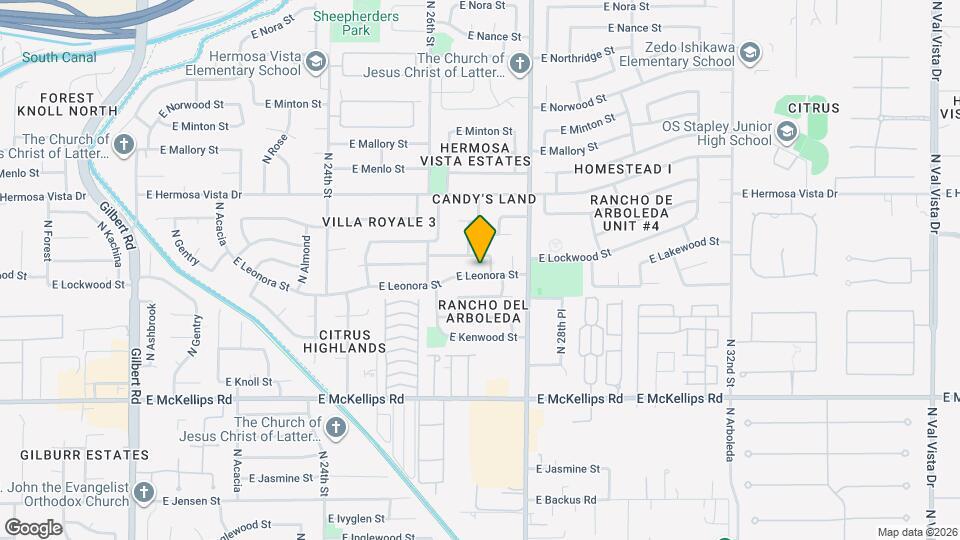 2708 E Leonora St Map and Location Details