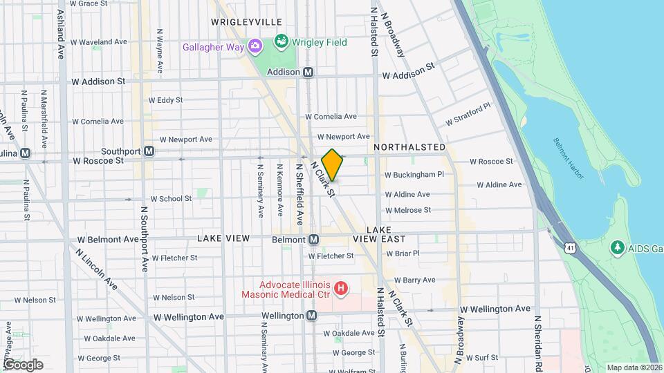 3313 N Clark St, Unit 3R Map and Location Details