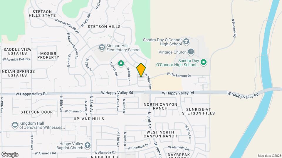 3930 W Hackamore Dr Mapa y Detalles de la Ubicación