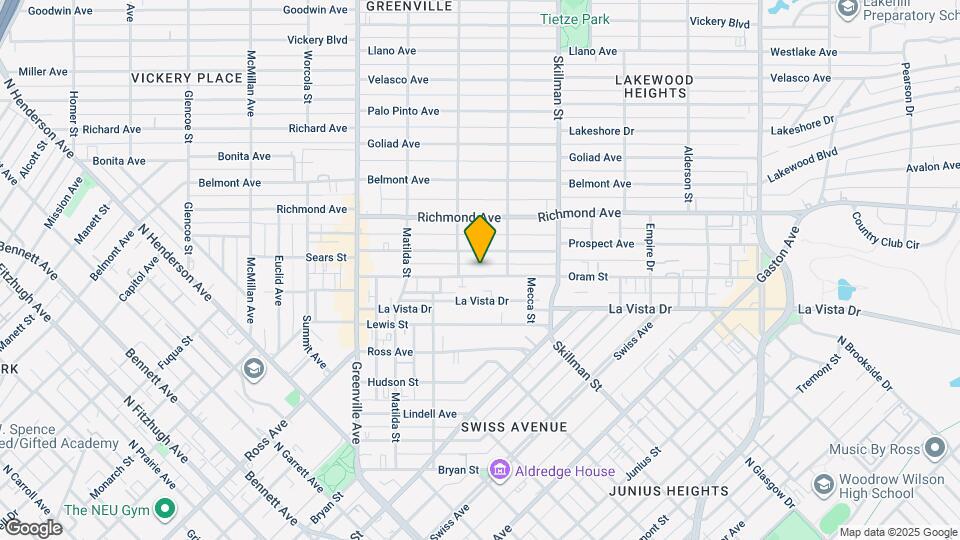 5923 Oram St Map and Location Details