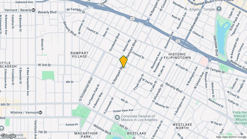 132 S Rampart Blvd Map and Location Details