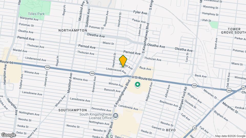 4943 Lindenwood Ave Map and Location Details
