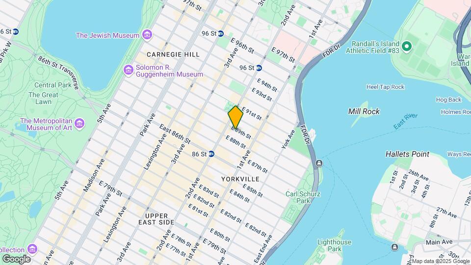 310 East 89th Street Map and Location Details
