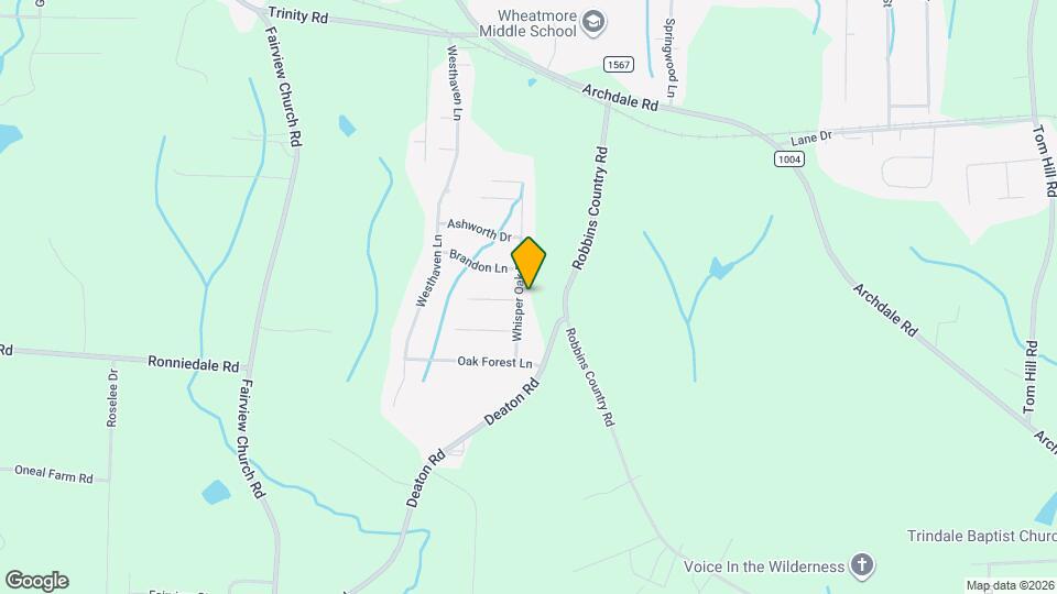 4907 Whisper Oak Dr Mapa y Detalles de la Ubicación