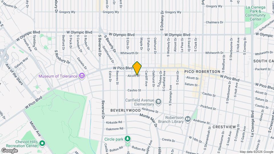 1435 Glenville Dr Map and Location Details