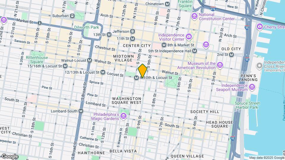 906 Locust St Map and Location Details