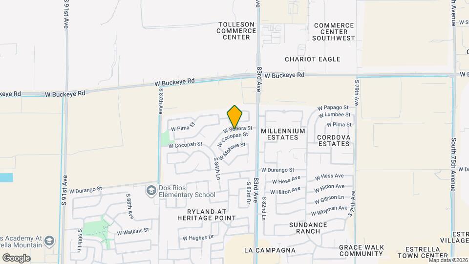 8330 W Cocopah St Map and Location Details