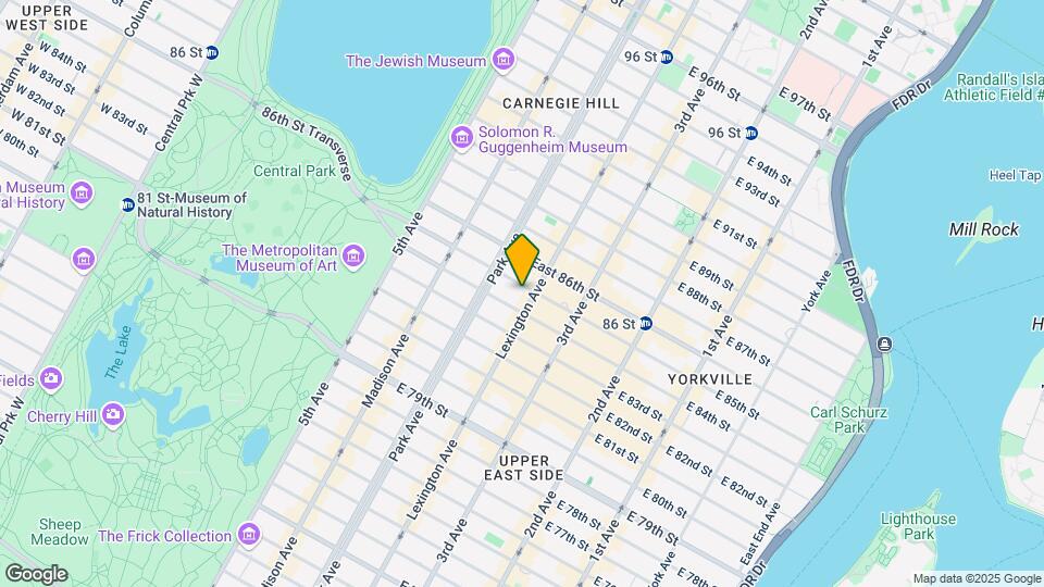 128 East 85th Street Map and Location Details