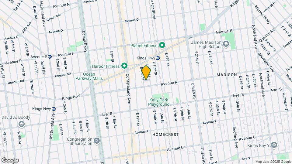 1775 E 13th St Mapa y Detalles de la Ubicación