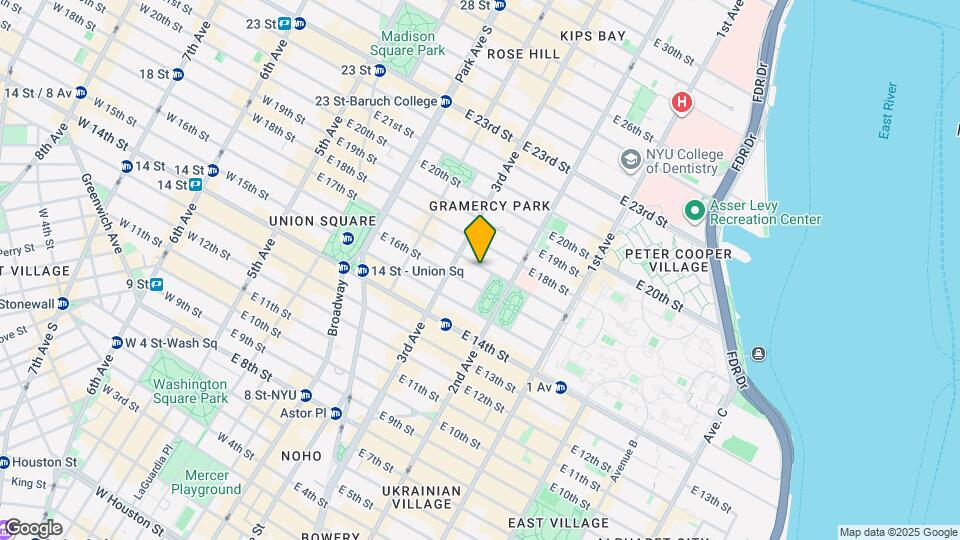 222 E 17th St Map and Location Details