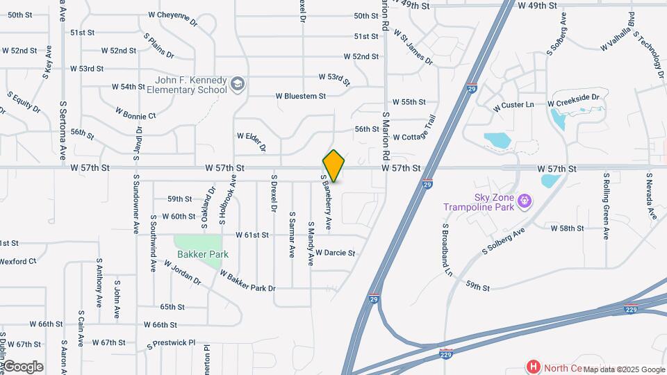 5102 S Baneberry Ave Map and Location Details