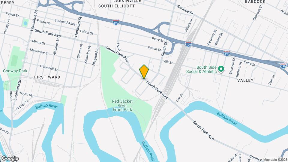 901 South Park Ave Map and Location Details