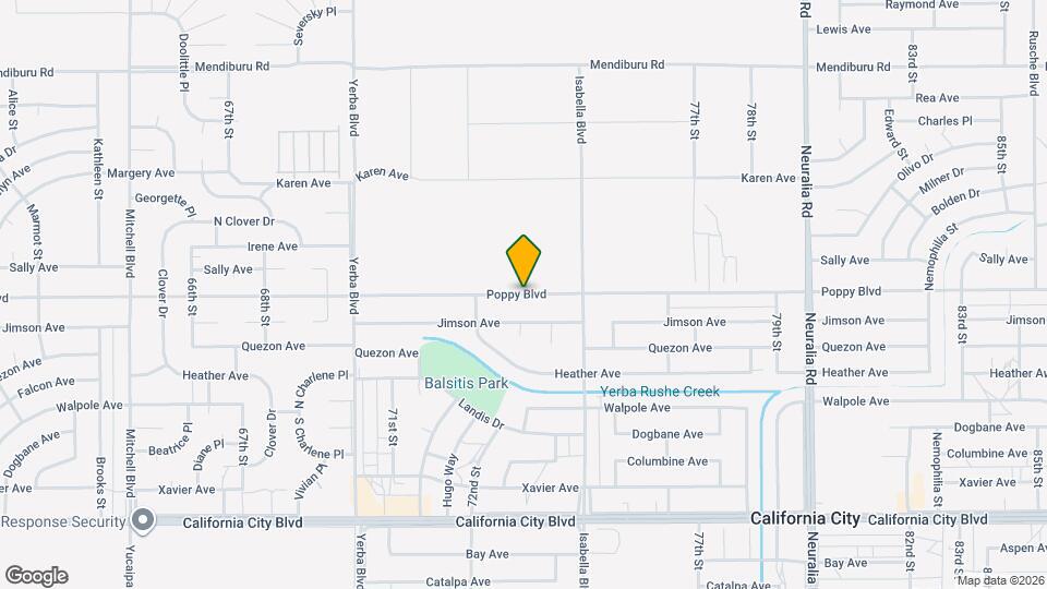 7332 Poppy Blvd Map and Location Details