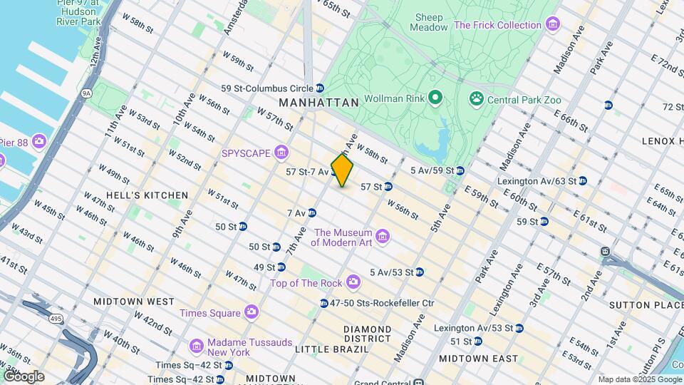 145 W 55th St Map and Location Details