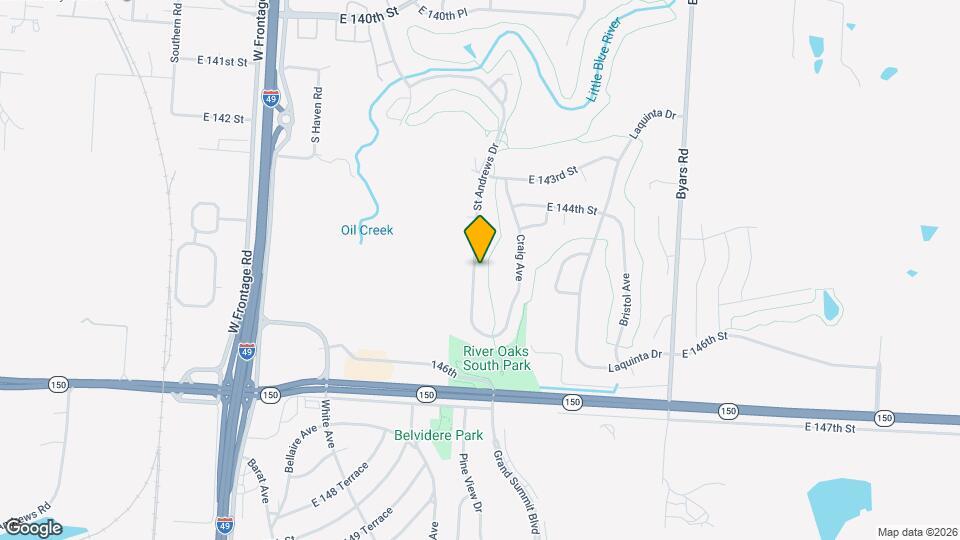 14501 St Andrews Dr Map and Location Details
