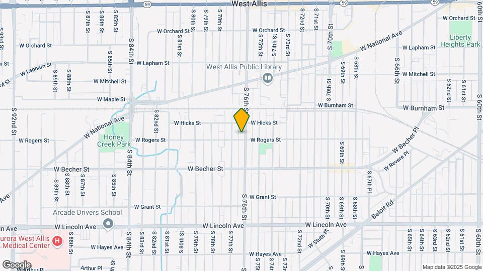 1975 S 76th St, Unit Lower Map and Location Details
